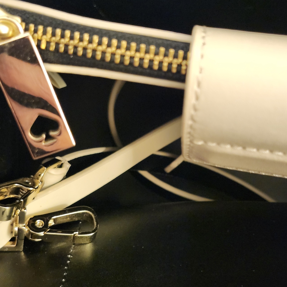 Kate Spade Ivory Tote with Gold Hardware - Picture 8 of 9